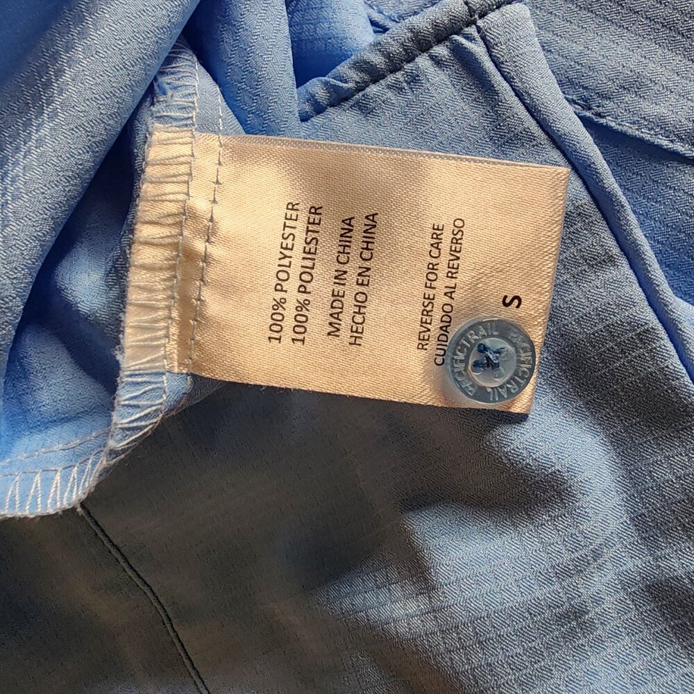 Women's Sz S Pacific Trail Vintage Textured Shirt Button Soft Layering - Picture 6 of 8